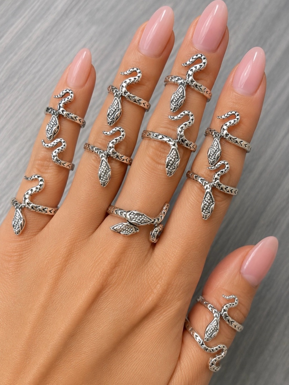 Silver Snake Rings - sizes 4-10 (1 ring per customer)